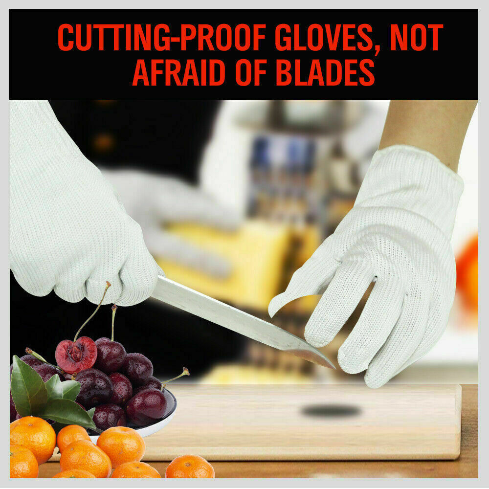 One-Pair Cut Resistant Gloves Anti Cutting Level 5 Kitchen Butcher Protection V465-97367