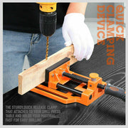 90mm Drill Press Bench Vice Quick Release Clamp Jaw Soft Grip Hand Pads Woodwork V465-97383-AU-5