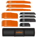 34-Piece Reciprocating Saw Blade Set Wood and Metal Cutting Blades with Storage Pouch V465-97394-AU-2