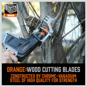 34-Piece Reciprocating Saw Blade Set Wood and Metal Cutting Blades with Storage Pouch V465-97394-AU-2