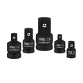 HORUSDY 5Pcs Impact Socket Adapter Set Socket Reducer 1/4 3/8 1/2 Inch Drive V465-97499-AU