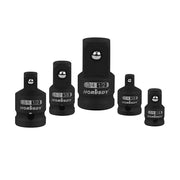 HORUSDY 5Pcs Impact Socket Adapter Set Socket Reducer 1/4 3/8 1/2 Inch Drive V465-97499-AU