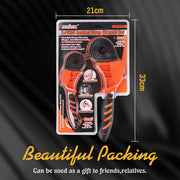 2Pc Adjustable Strap Wrench Rubber Belt Spanner Multi-Purpose Jar Opener Filter V465-97500-AU
