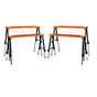 4Pc Mastercraft Sawhorse Metal Folding Non-slip Surface Saw Horse 120KG Capacity V465-97508-AU-2