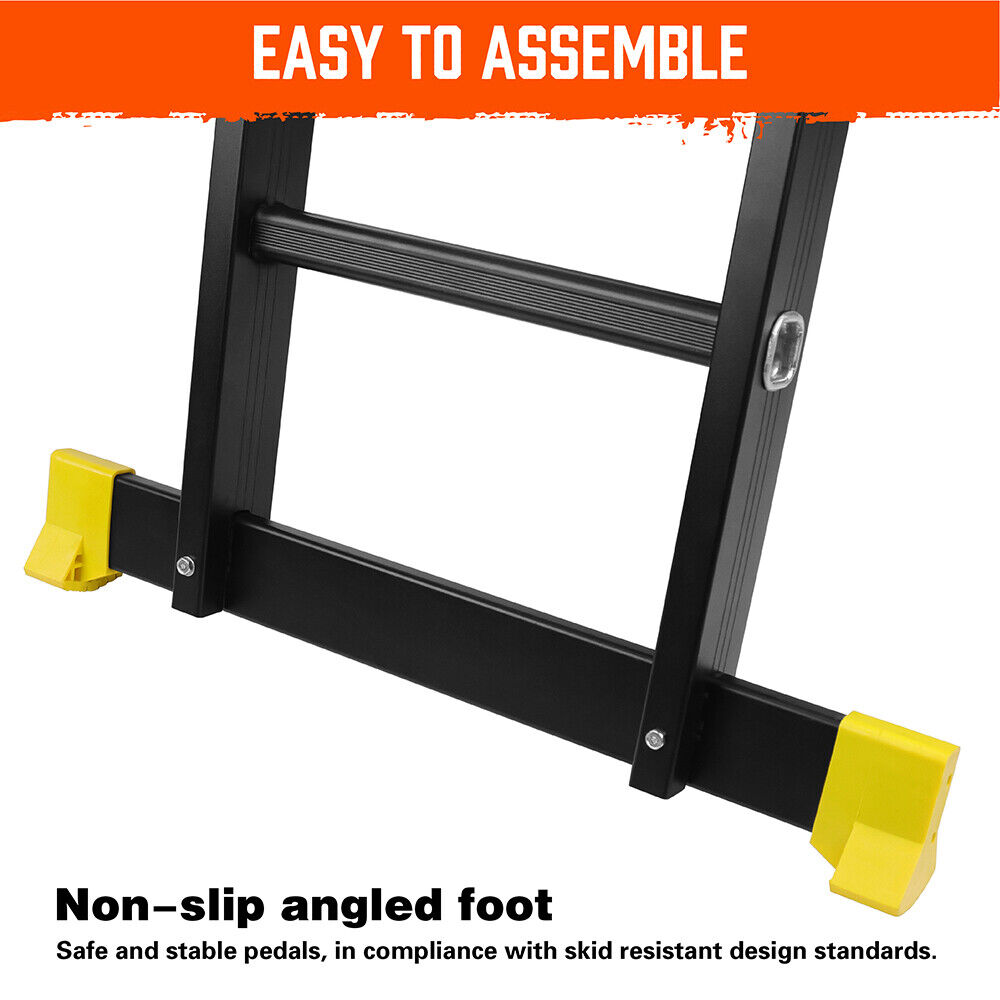 4.7M Multi Purpose Ladder Aluminium Folding Platform Extension Step Non-Slip Au V465-97538-AU-5