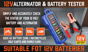 Digital 12V Alternator Battery Tester Car Load Tester Automotive Voltage Check V465-97554
