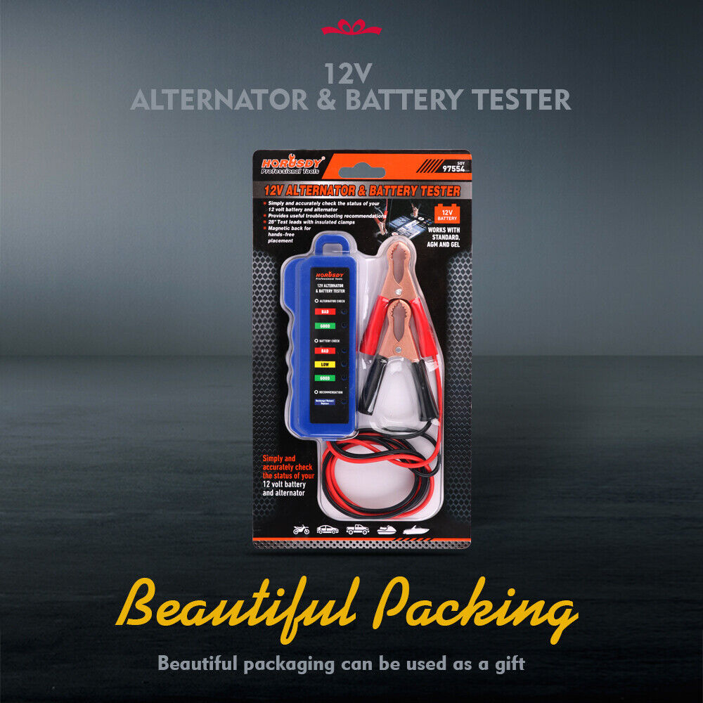 Digital 12V Alternator Battery Tester Car Load Tester Automotive Voltage Check V465-97554