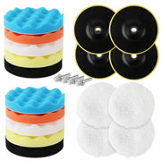 11Pcs 6" Buffing Waxing Polishing Pads Sponge Pad Set For Car Polisher Drill V465-97589-D