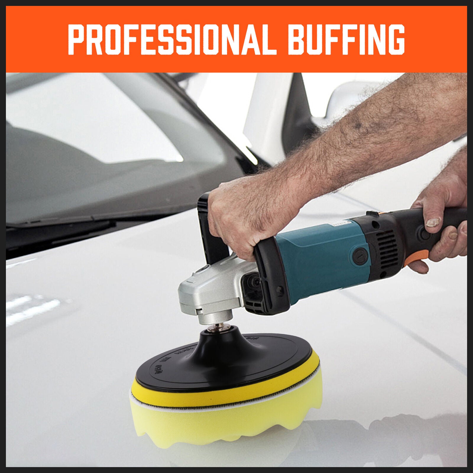 11Pcs 6" Buffing Waxing Polishing Pads Sponge Pad Set For Car Polisher Drill V465-97589-D