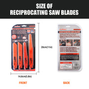 10Pc Reciprocating Saw Blades Set For Wood Metal Timber Demolition Cutting Tool V465-97645-AU-5