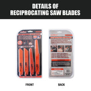 10Pc Reciprocating Saw Blades Set For Wood Metal Timber Demolition Cutting Tool V465-97645-AU-5