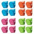 16Pc Magnetic Spring Clamps Magnet Refrigerator Clips Note Holder Fridge Tips V465-97711