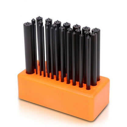 28x Center Transfer Punches Set Machinists Tool Punch Stand Heat Treated Steel V465-97754
