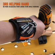 Magnetic Wristband & Universal Socket Grip 7-19mm Magnets Screws Nails Holder V465-97774