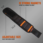 Magnetic Wristband & Universal Socket Grip 7-19mm Magnets Screws Nails Holder V465-97774