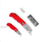 2Pc Folding Utility Knife Aluminium Handle & 10 Spare Stanley Blades Craft New V465-97783-AU-5