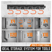 64" Wall Mount Tool Hanger Garden Storage Organizer Mop Broom Holder Hook Pegs V465-977920-AU-5