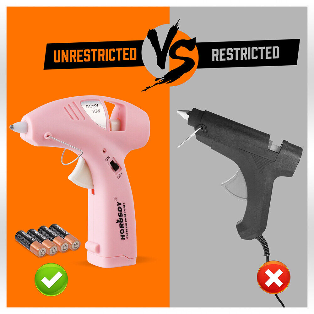 Cordless Hot Glue Gun 20 Glue Sticks & Batteries Included Craft DIY Repair Tool V465-97852-AU