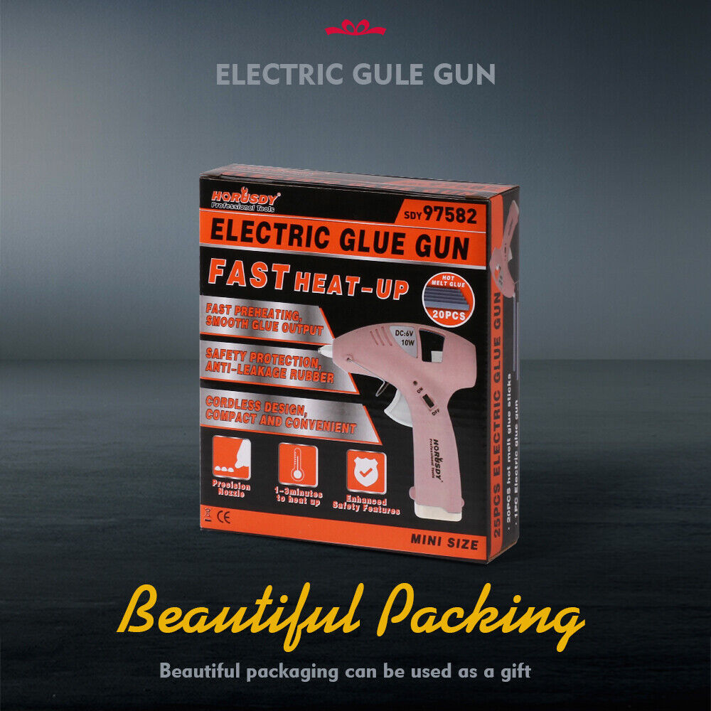 Cordless Hot Glue Gun 20 Glue Sticks & Batteries Included Craft DIY Repair Tool V465-97852-AU