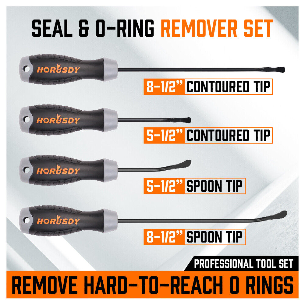 4Pc Seal & O-Ring Removal Set Spoon Tip Removing Heavy Grip Handle Auto Tools V465-97859