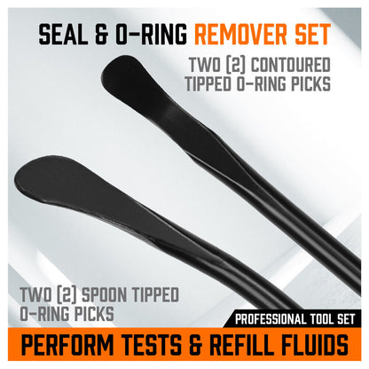 4Pc Seal & O-Ring Removal Set Spoon Tip Removing Heavy Grip Handle Auto Tools V465-97859