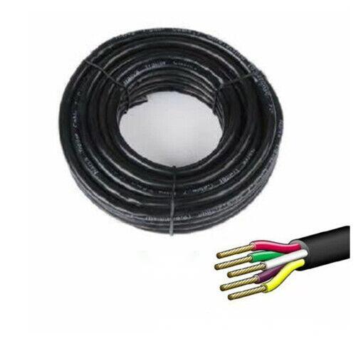 50M x 5 Core Wire Cable Trailer Cable Automotive Boat Caravan Truck Coil V90 PVC V465-97865-AU-5