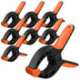 HORUSDY 8Pc Spring Clamp Set Quick Grip Plastic Non-Slip Nylon Clips Woodworking V465-97866