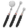 3Pc Magnetic Pick Up Tool & Swivel Inspection Mirror Telescoping Rod Heavy Duty V465-97871-AU-5