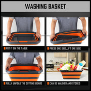 Adjustable Collapsible Sink 16L Large Portable Basket Wash Basin Outdoor Camping V465-97874-AU-5