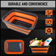 Adjustable Collapsible Sink 16L Large Portable Basket Wash Basin Outdoor Camping V465-97874-AU-5
