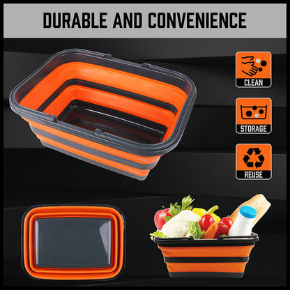Adjustable Collapsible Sink 16L Large Portable Basket Wash Basin Outdoor Camping V465-97874-AU-5