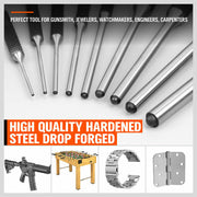 9Pc Roll Pin Punch Set Bolt Catch Gun Building Removing Repair Tool Canvas Pouch V465-97904-AU-2N