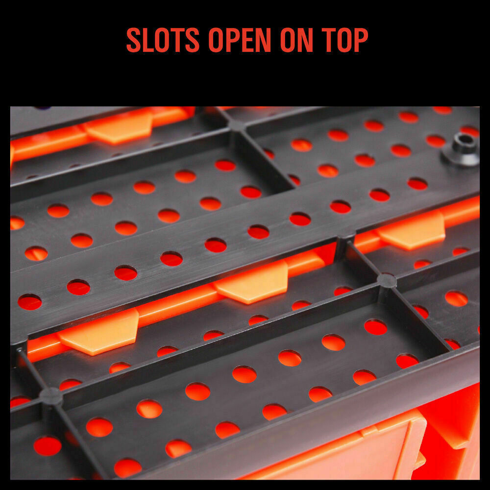 30 Bins Tool Storage Wall Mounted Organiser Parts Garage Workshop Box Heavy Duty V465-97915
