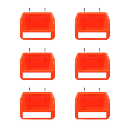 6Pc Pegboard Bins Peg Board Parts Storage With Steel Hooks Tools Organiser Tray V465-97921