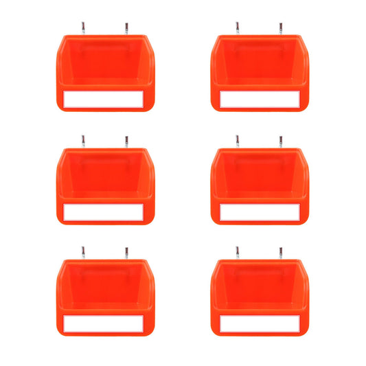 6Pc Pegboard Bins Peg Board Parts Storage With Steel Hooks Tools Organiser Tray V465-97921