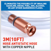 3M Self Priming Siphon Hose Water Jiggler Liquid Transfer Fuel Hose Pump Copper V465-98002