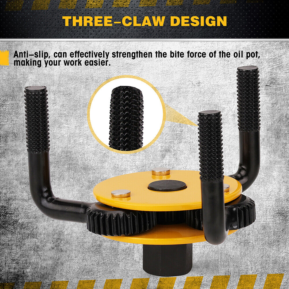 ELEAD 2Pcs Oil Filter Wrench Set Adjustable Oil Filter Change Set Engine Filters V465-E70037