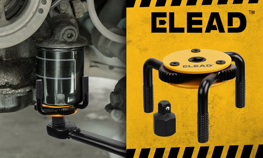ELEAD 3" to 5-1/2" Oil Filter Wrench Set Oil Filter Removal Tool Automotive Use V465-E70039