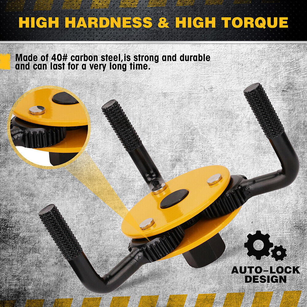 ELEAD 3" to 5-1/2" Oil Filter Wrench Set Oil Filter Removal Tool Automotive Use V465-E70039