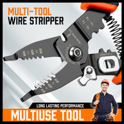 8" Wire Stripping Tool Wire Cutter Hand Crimping Pliers Strip Cutter Insulated V465-HGD02A