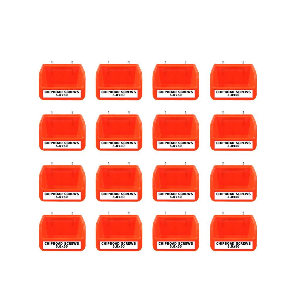 16Pc Pegboard Bins Peg Board Parts Storage With Steel Hooks Tools Organiser Tray V465-NO-SKU-1514938980160230285