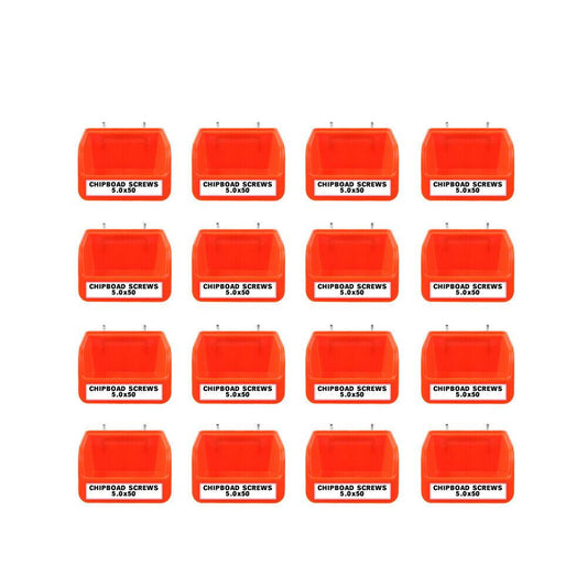 16Pc Pegboard Bins Peg Board Parts Storage With Steel Hooks Tools Organiser Tray V465-NO-SKU-1514938980160230285