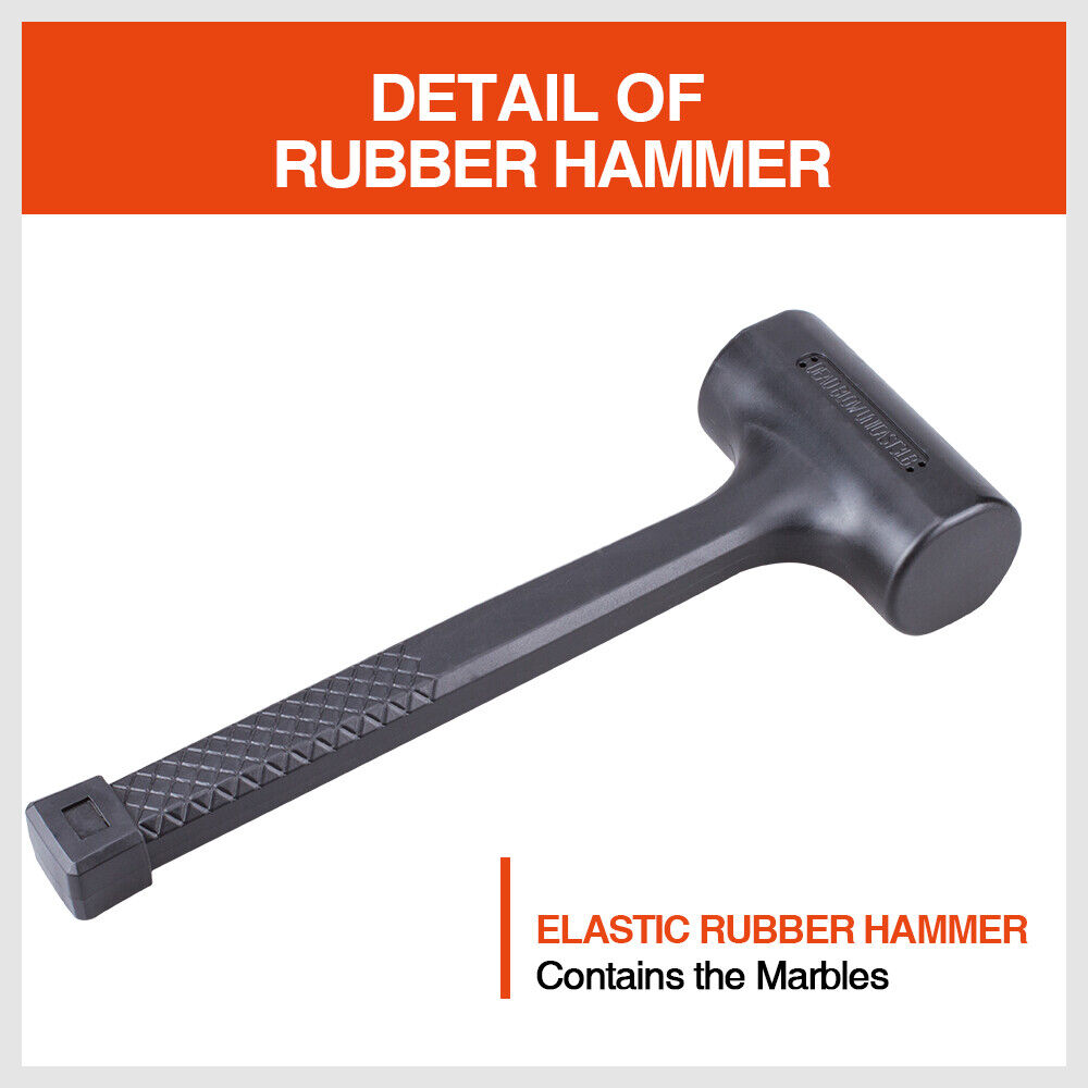 2LB Dead Blow Rubber Mallet Hammer Non Slip Soft Face Auto Car Repair NEW V465-NO-SKU-252944625250