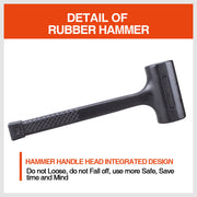 2LB Dead Blow Rubber Mallet Hammer Non Slip Soft Face Auto Car Repair NEW V465-NO-SKU-252944625250