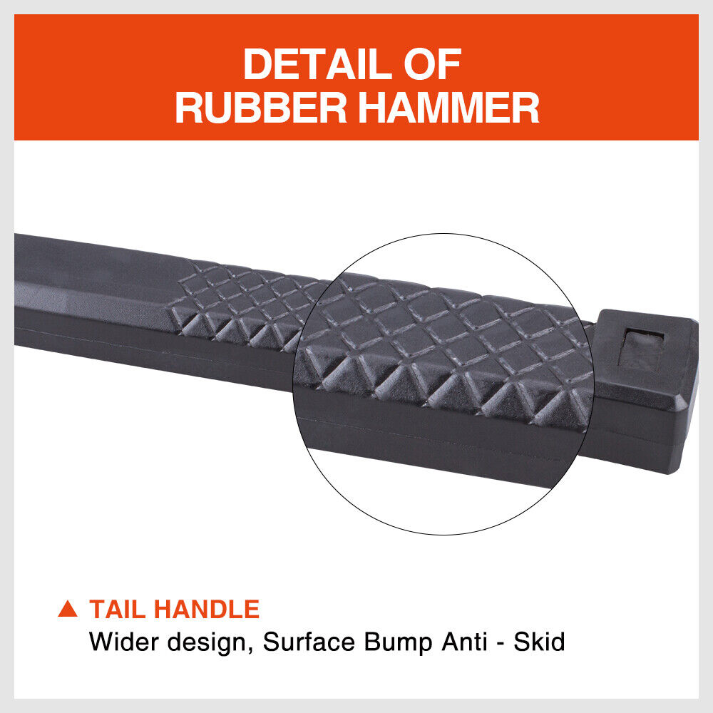 2LB Dead Blow Rubber Mallet Hammer Non Slip Soft Face Auto Car Repair NEW V465-NO-SKU-252944625250