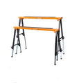 2Pc Mastercraft Sawhorse Metal Folding Non-slip Surface Saw Horse 120KG Capacity V465-SDY-55035