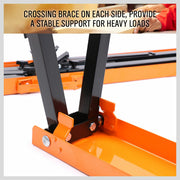 2Pc Mastercraft Sawhorse Metal Folding Non-slip Surface Saw Horse 120KG Capacity V465-SDY-55035