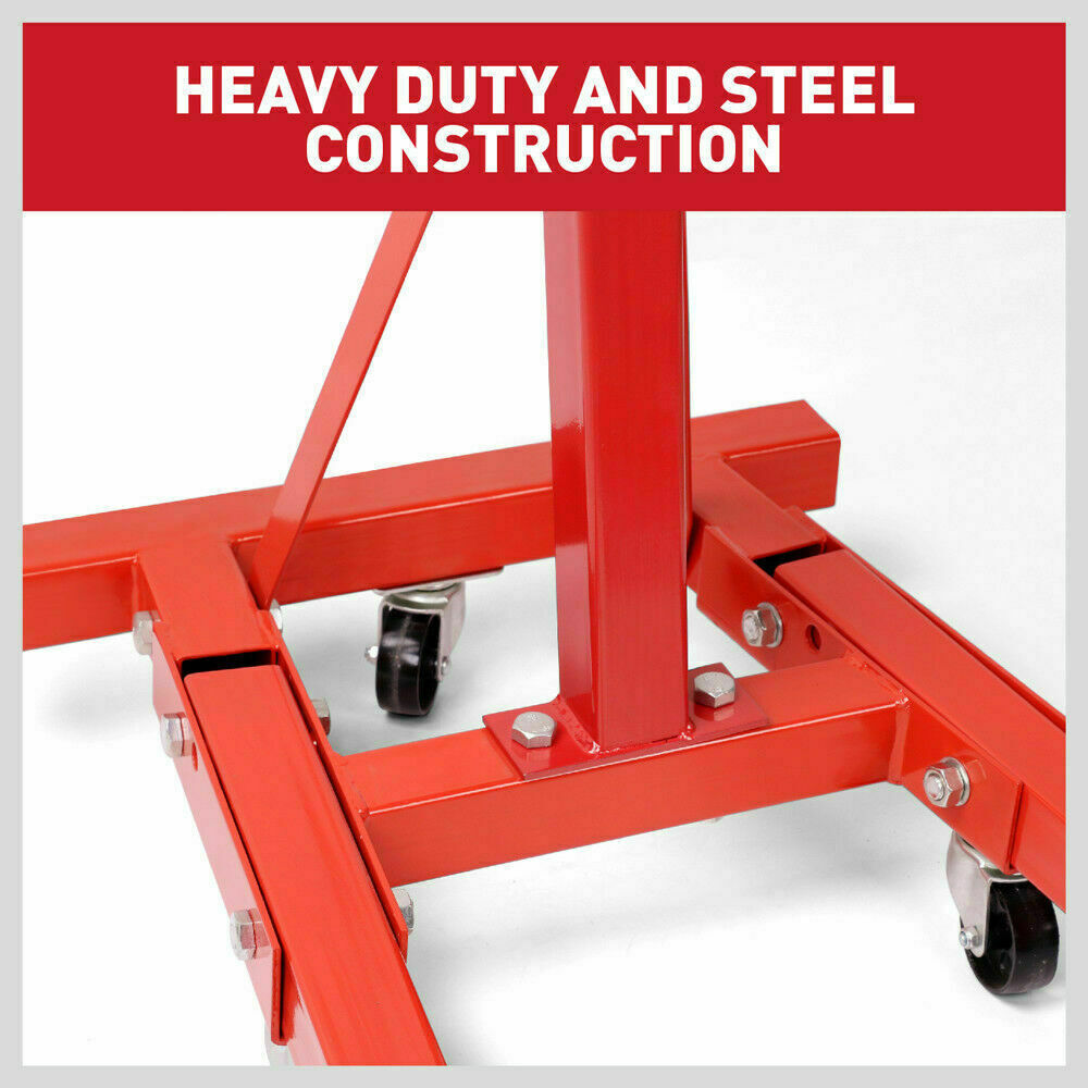 Heavy Duty Engine Stand Workshop Car Auto Folding Crane Hoist 900kg Loading V465-SDY-65320