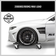 4 x Heavy Duty Wheel Dolly 450 kg 1000 lb Car Vehicle Positioning Jack Platform V465-SDY-87910