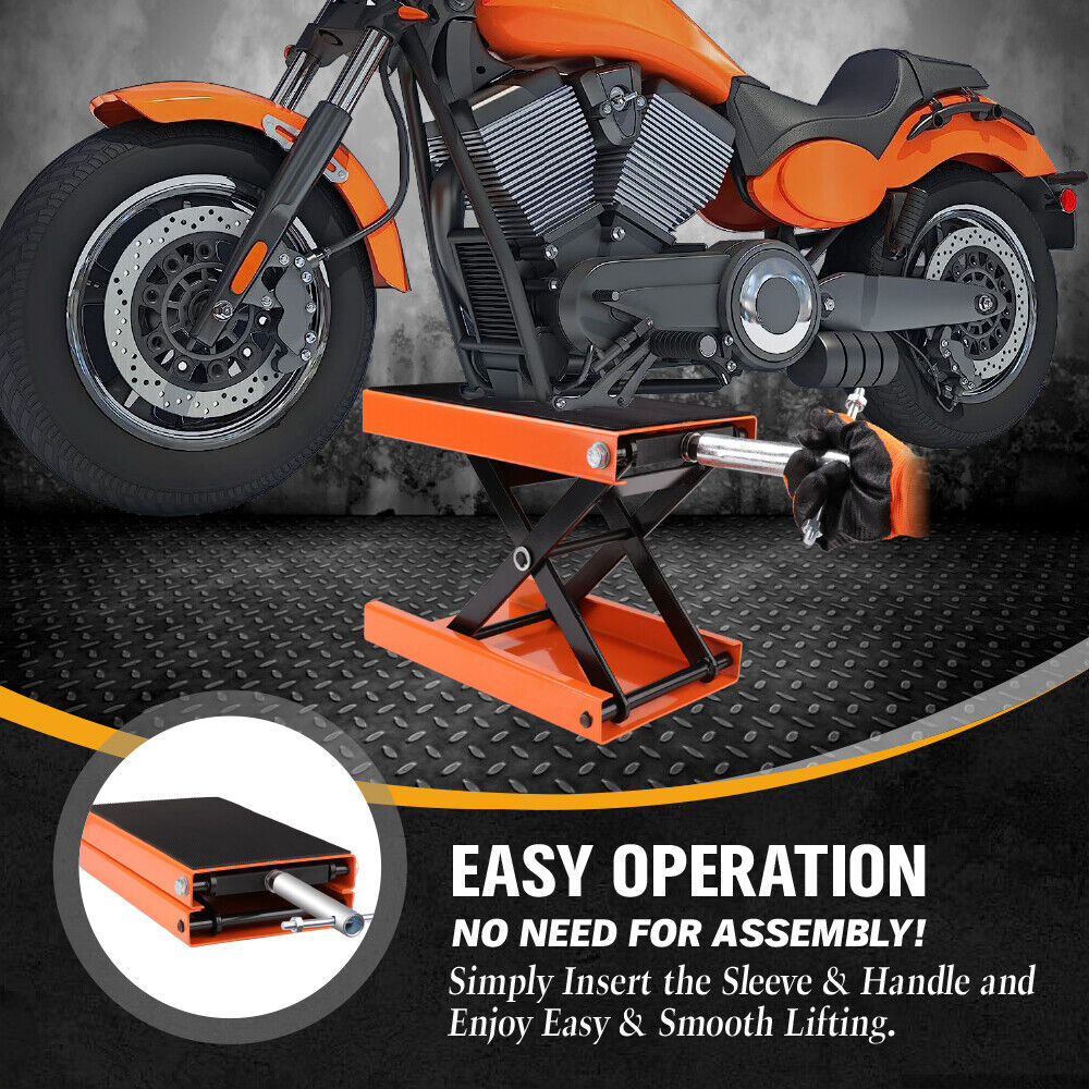 Motorcycle Jack 450KG Scissor Motor Bike Lift Stand Hoist Mini Motorbike Quad V465-SDY-94101
